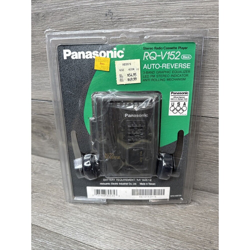 Panasonic RQ-V152 Stereo Radio Cassette Player Auto Reverse Walkman